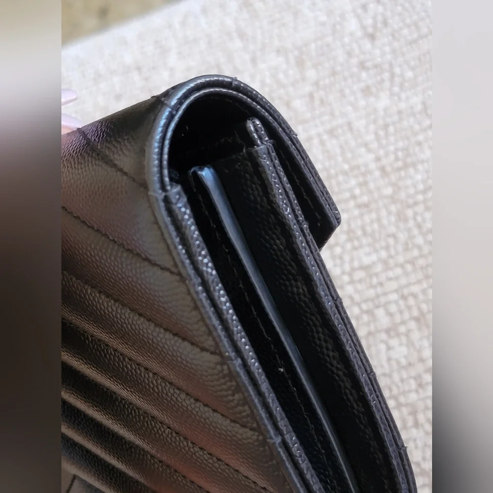 YSL Matelasse Quilted Leather Wallet